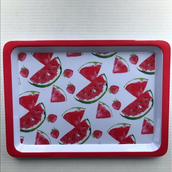 Watermelon Serving Tray , Bowl And Kitchen Towel Breakfast In Bed Essent… - Picture 3 of 12